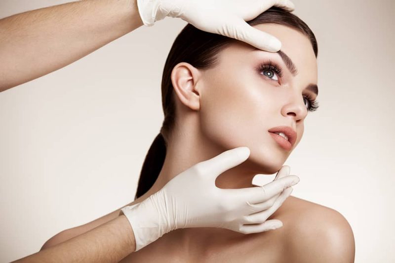 Woman before Plastic Surgery Operation Cosmetology