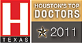 Texas Magazine Houston's Top Doctors 2011 badge.