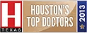 Texas Magazine Houston's Top Doctors 2013 badge.